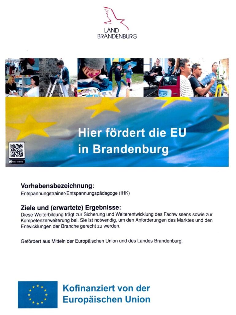 Förderung aus Mitteln der Europäischen Union und des Landes Brandenburg